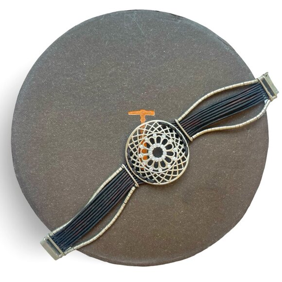 Monica Pondé Custom 750 Sterling Silver Diamond Bracelet - Matte Finish